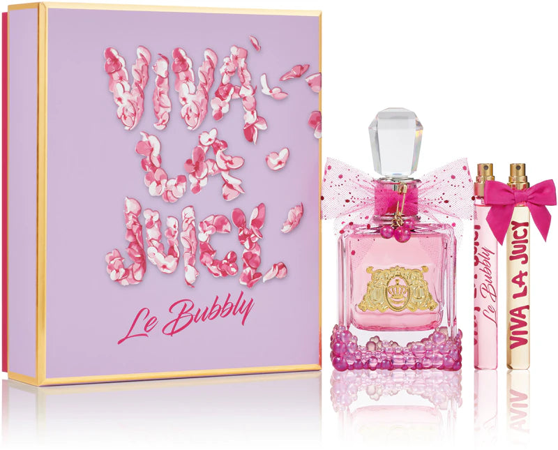 Juicy Couture Viva LA Juicy Bubbly Eau de Parfum 100ml / 3.4 oz Spray For Women - Gift Set